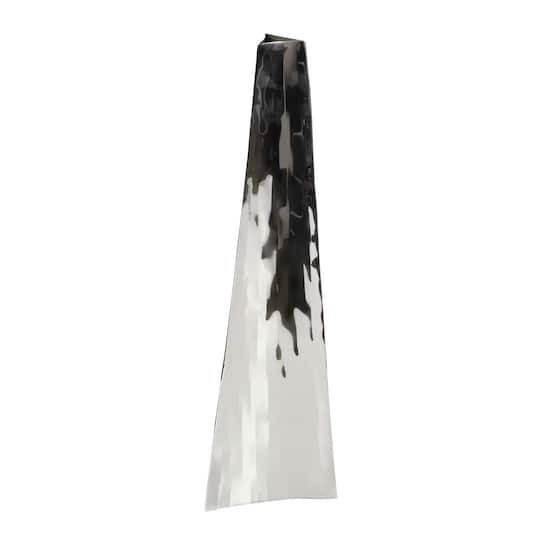 15" Silver Stainless Steel Industrial Vase